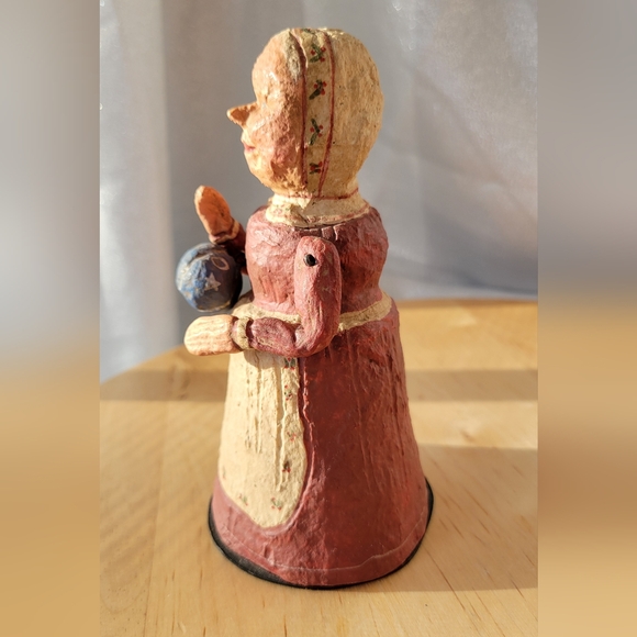 HTF Dept 56 Poliwoggs Christmas Folk Art Collection MRS CLAUS Holiday - Picture 2 of 10